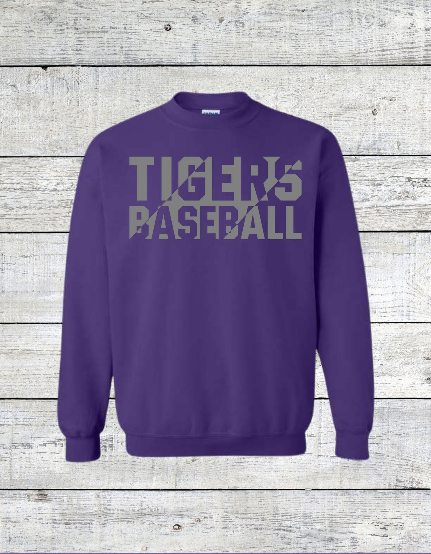 Gray Geometric Tigers Baseball