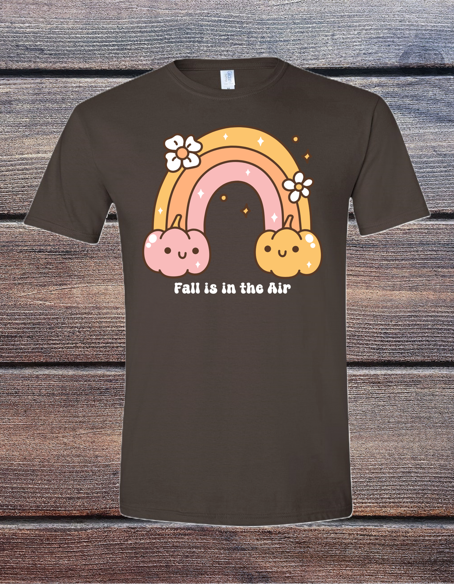 Rainbow and Pumpkins Fall Tee