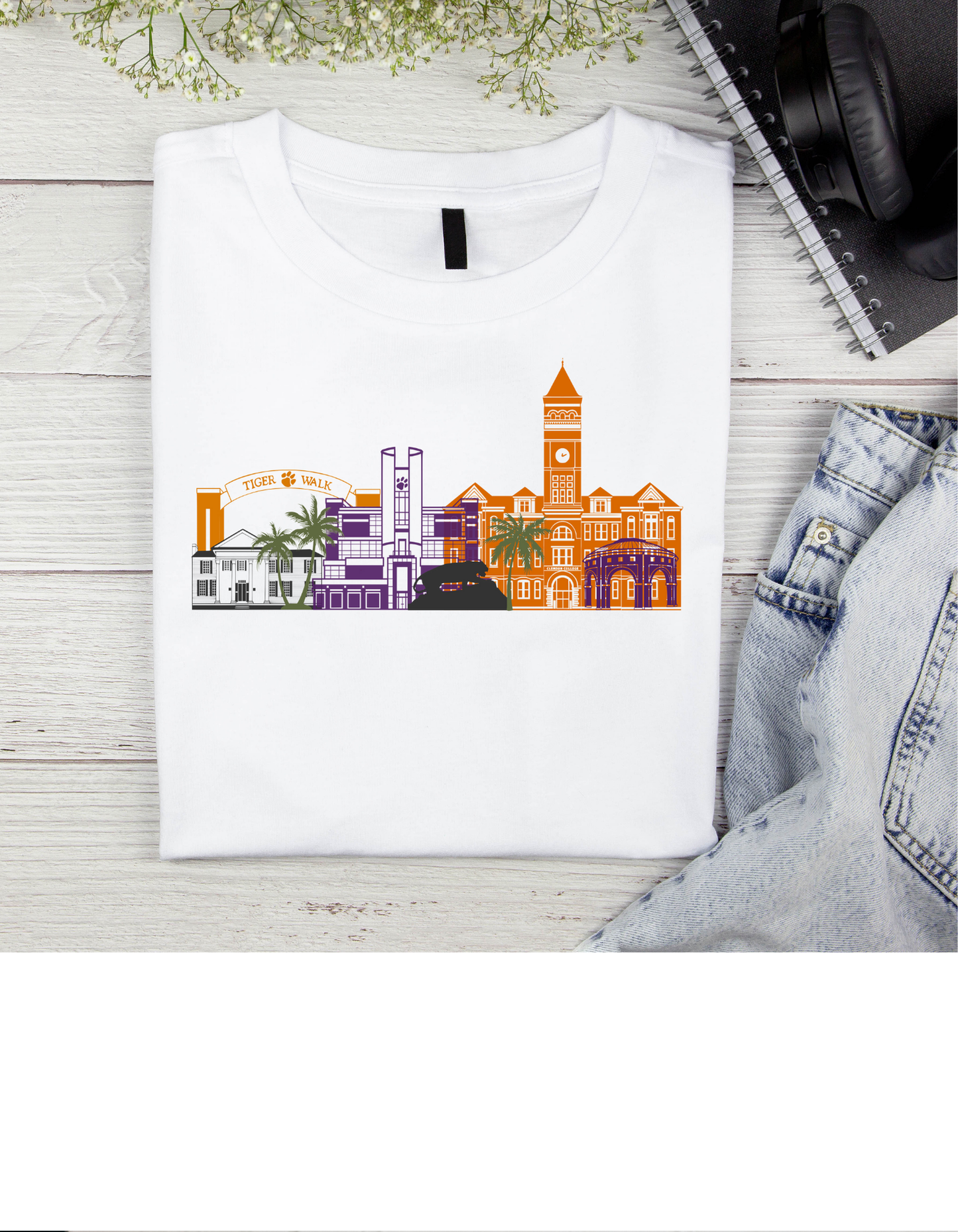 Clemson Skyline Tee