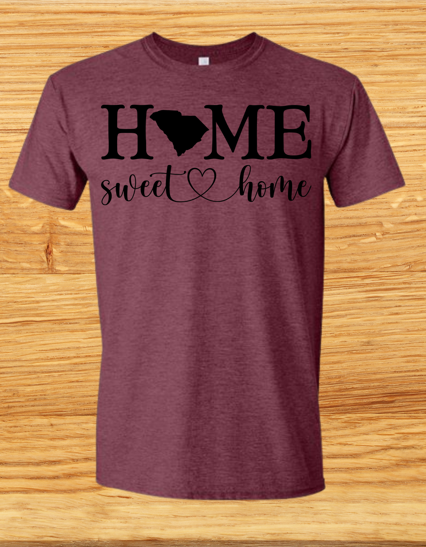 Sweet Home SC Short Sleeve Tee/Heather Maroon*