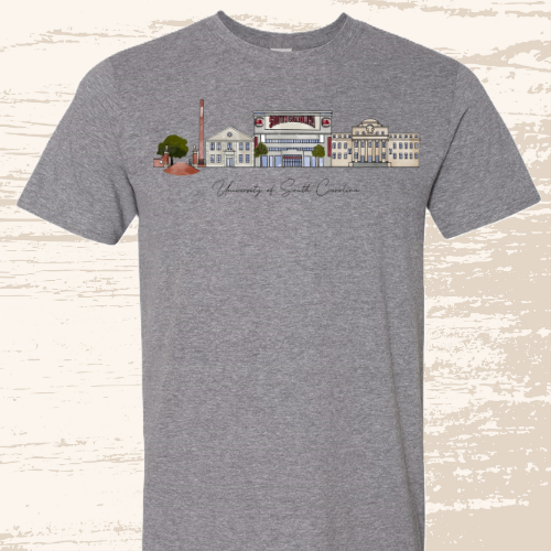 Gamecock Skyline Print