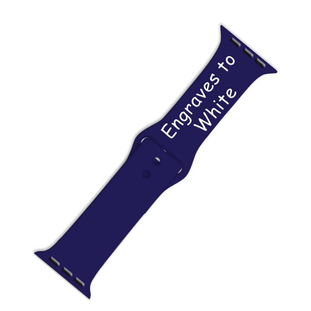 Dual Layer Silicone Apple Watch Band: Purple