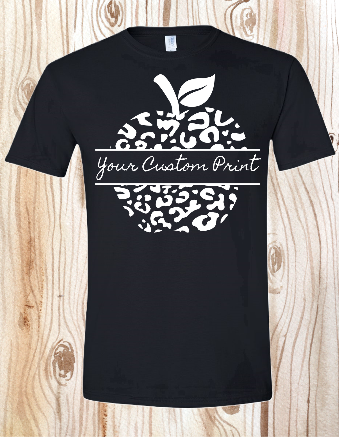 Custom Leopard Apple Tee