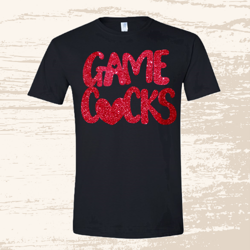 Glitter Gamecock Tee