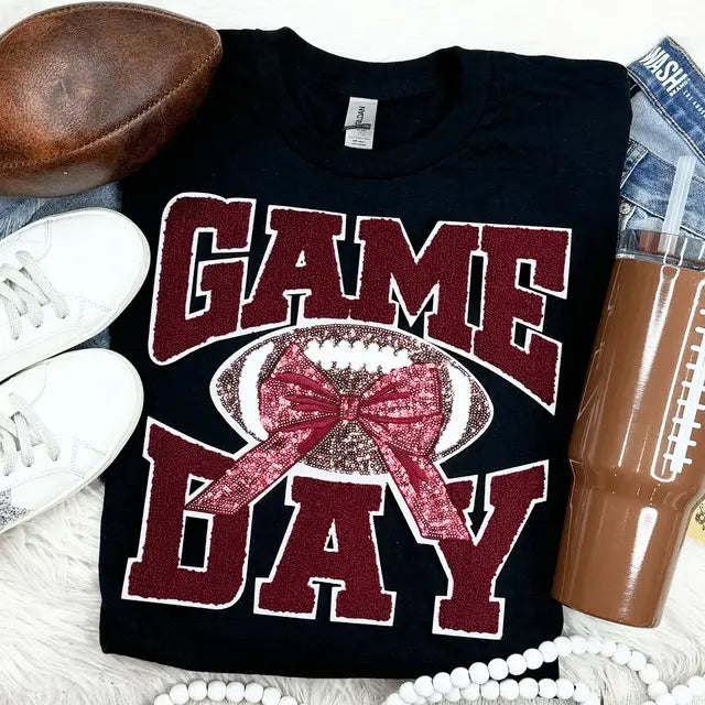 Football Garnet Game Day on ComfortWash Crewneck
