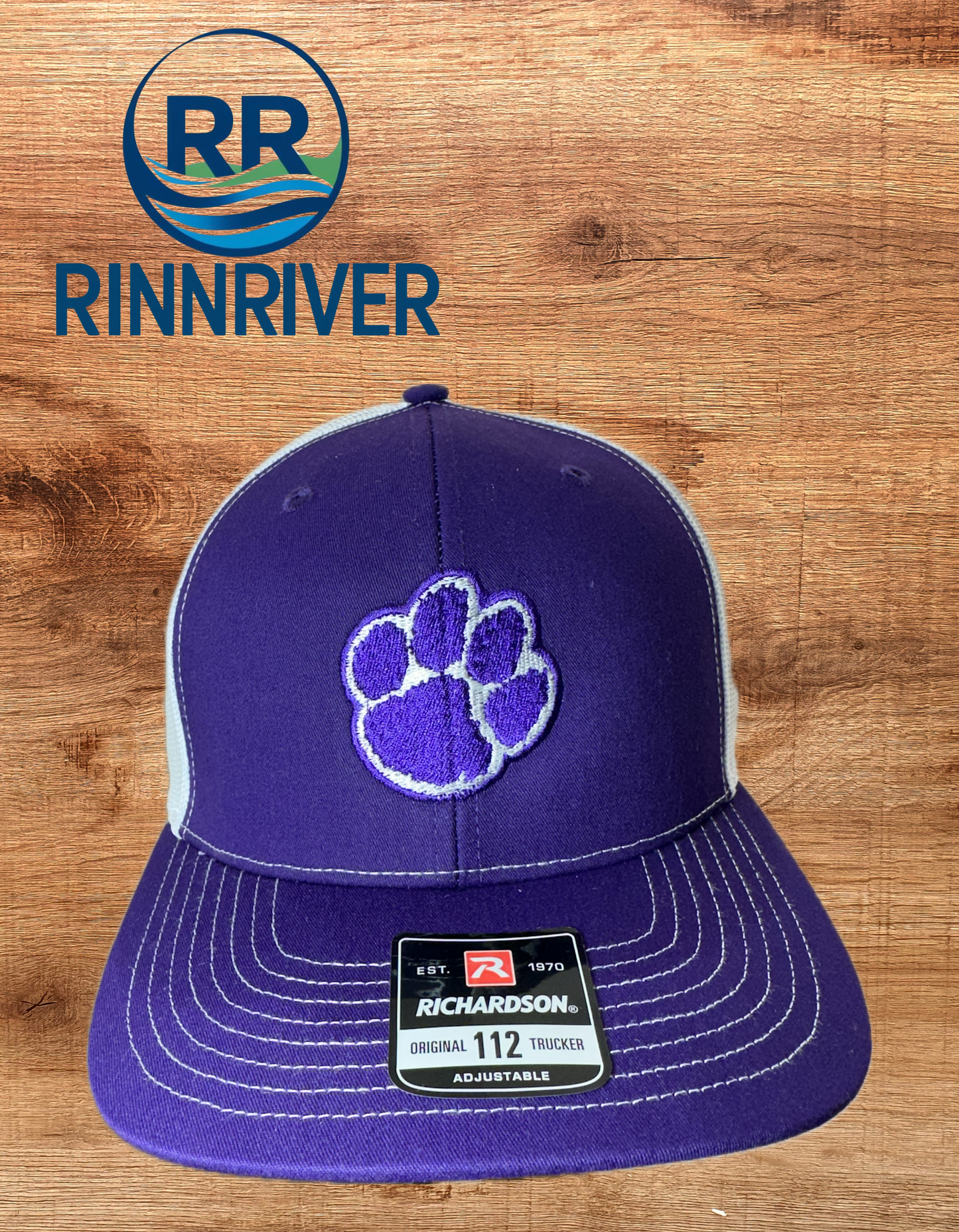 Richardson 112 Saluda Tiger Paw: Purple/White