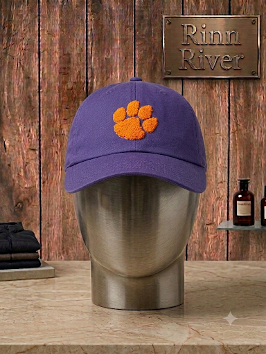 Relaxed Fit Cap-Purple: Tiger Paw