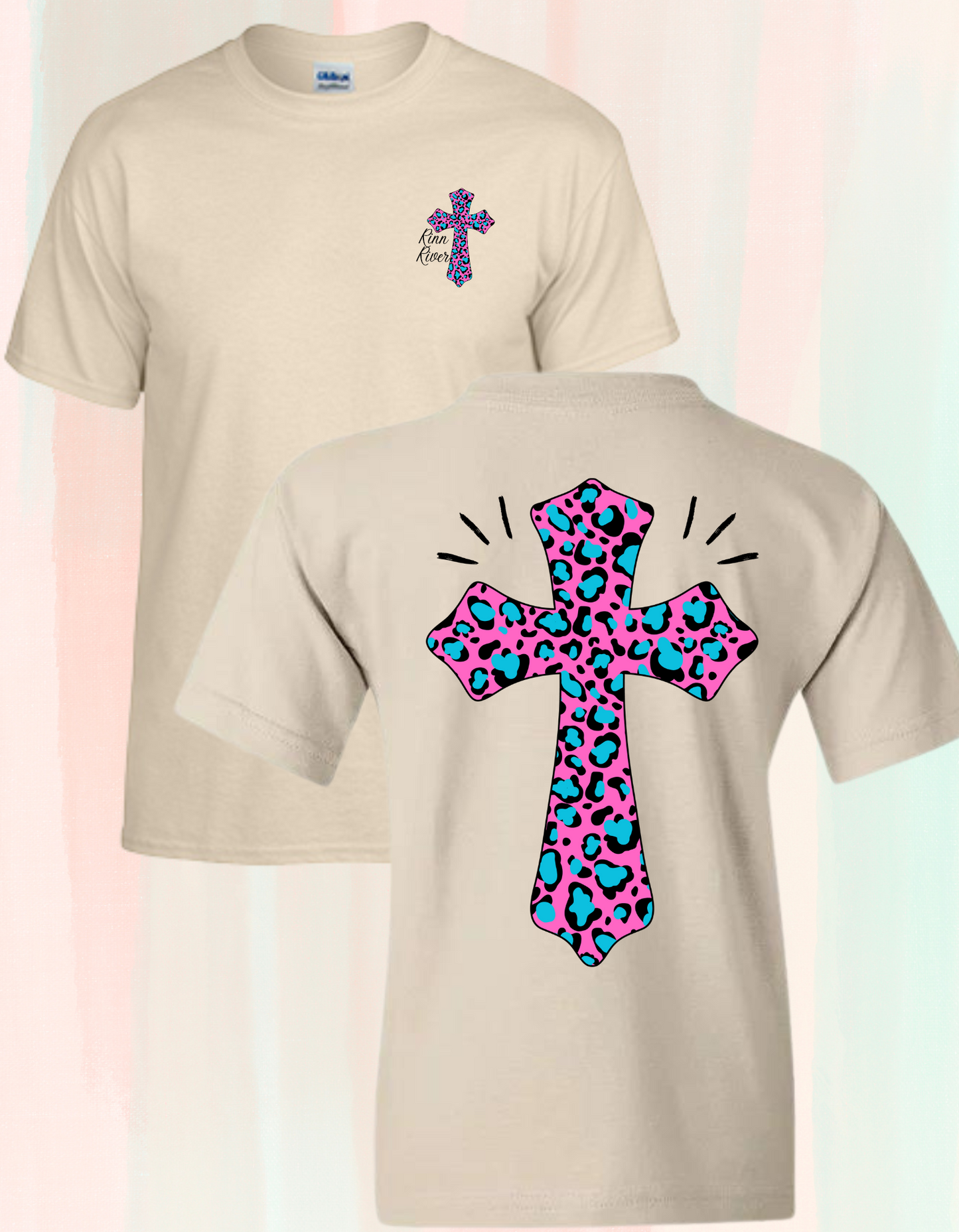 Leopard Cross T Shirt*
