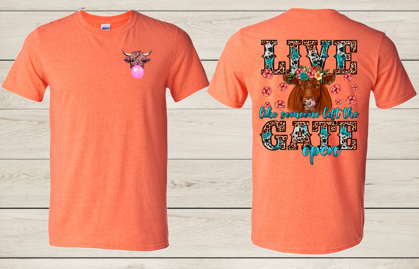 Live Like Short Sleeve Tee/ Heather Orange*