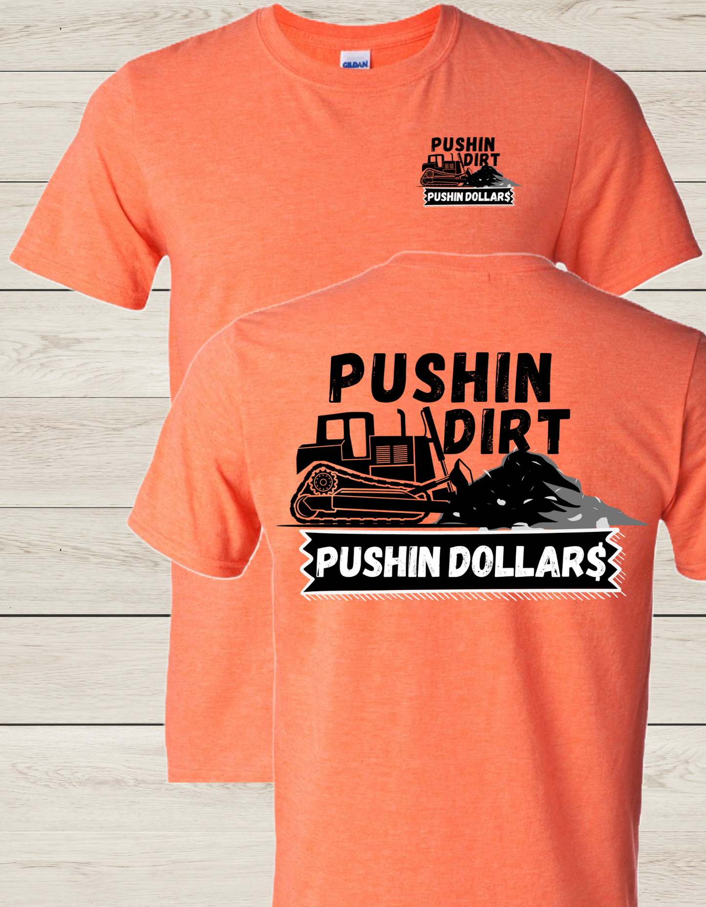 Pushin Dirt Short Sleeve Tee/Heather Orange*