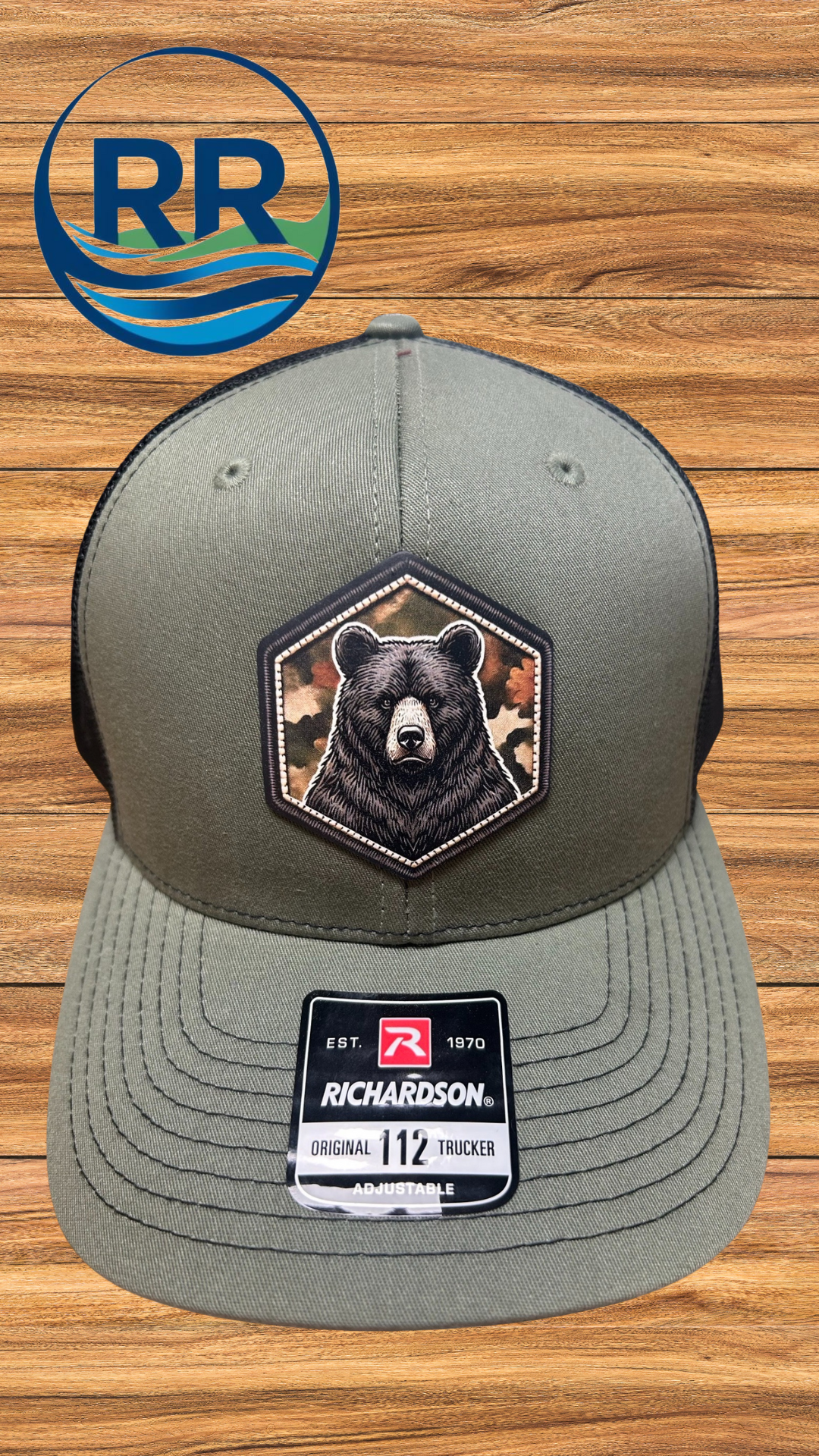 UV Patch Richardson 112 Trucker Cap: Bear*