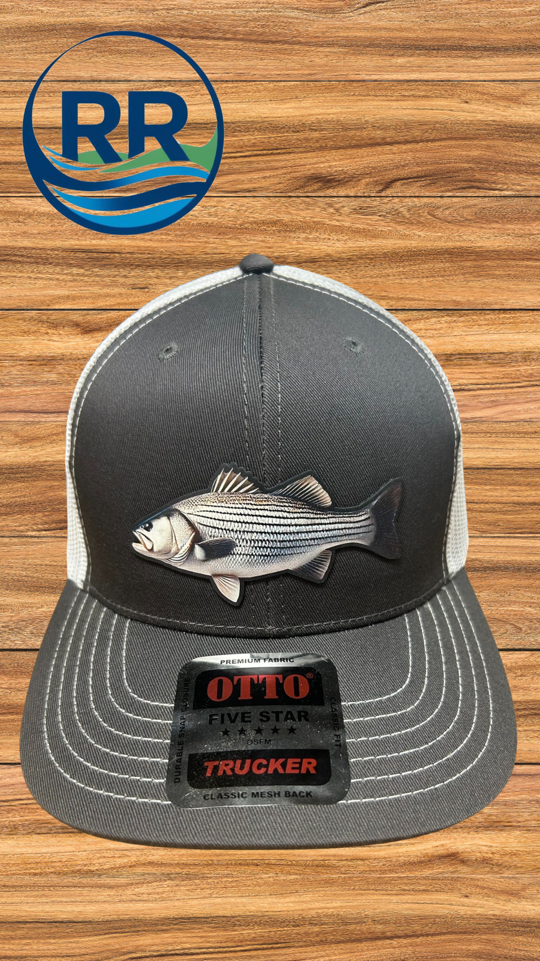 UV Patch Otto Trucker Cap: Striped Bass*