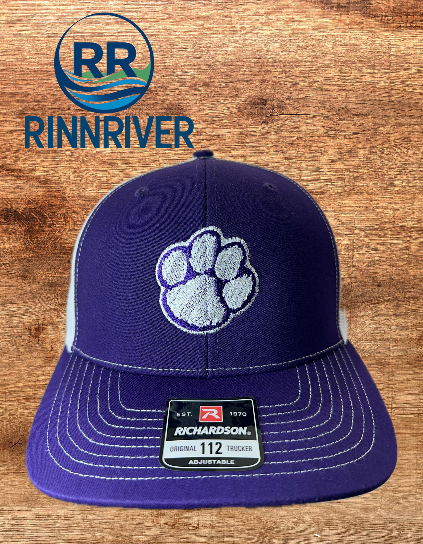 Richardson 112 Saluda Tiger Paw: Purple/White