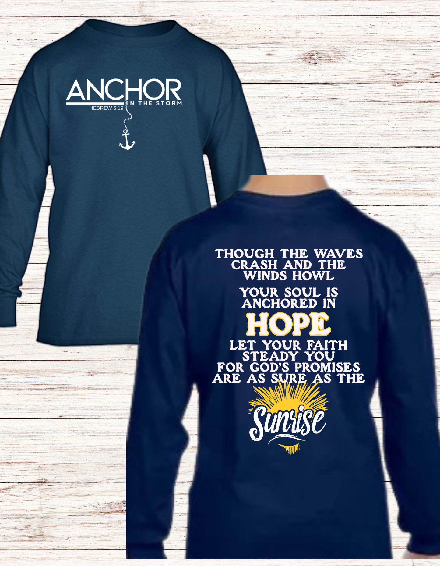 Anchored Crewneck-Navy