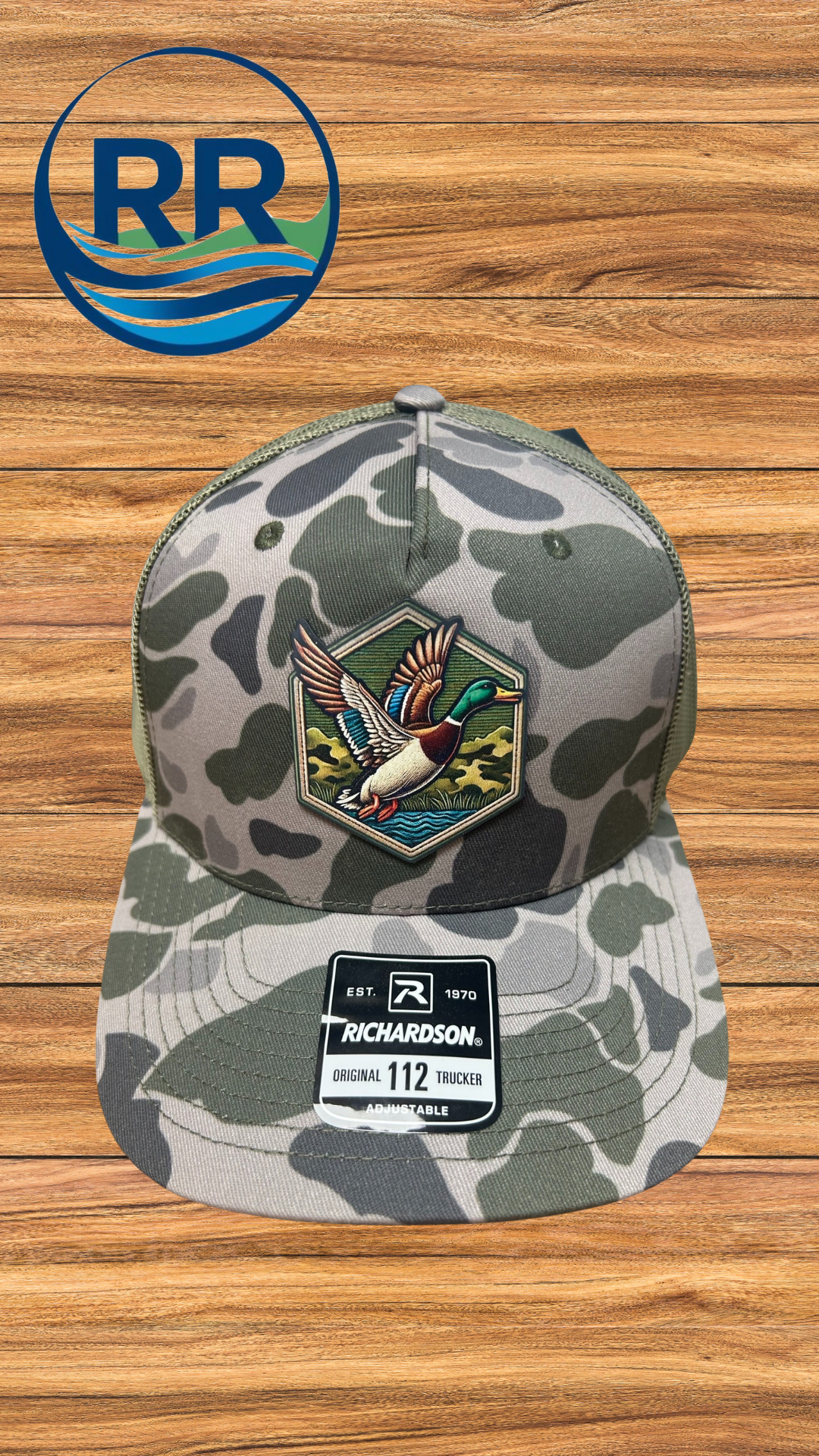 UV Patch Richardson 112PFP Trucker Cap: Mallard Hex*
