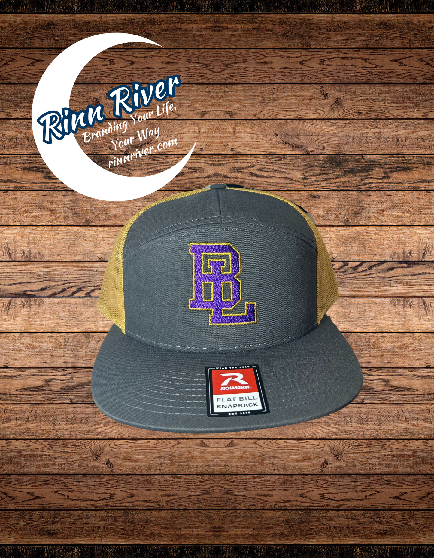 Richardson 168 Batesburg-Leesville: Charcoal/ Old Gold