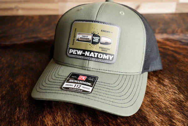 UV Patch Richardson 112 Trucker Cap: Pew-Natomy