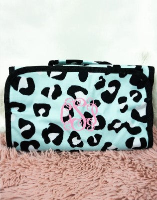 Celeste Leopard Roll Up Cosmetic Bag*
