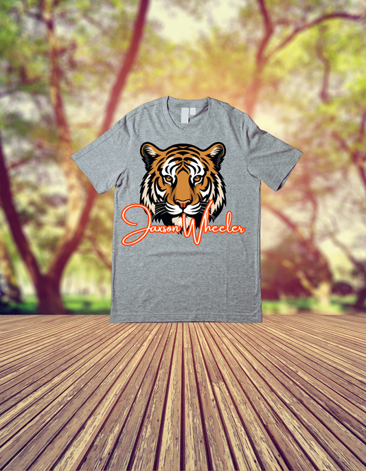 Custom Name Boy Tiger Tee