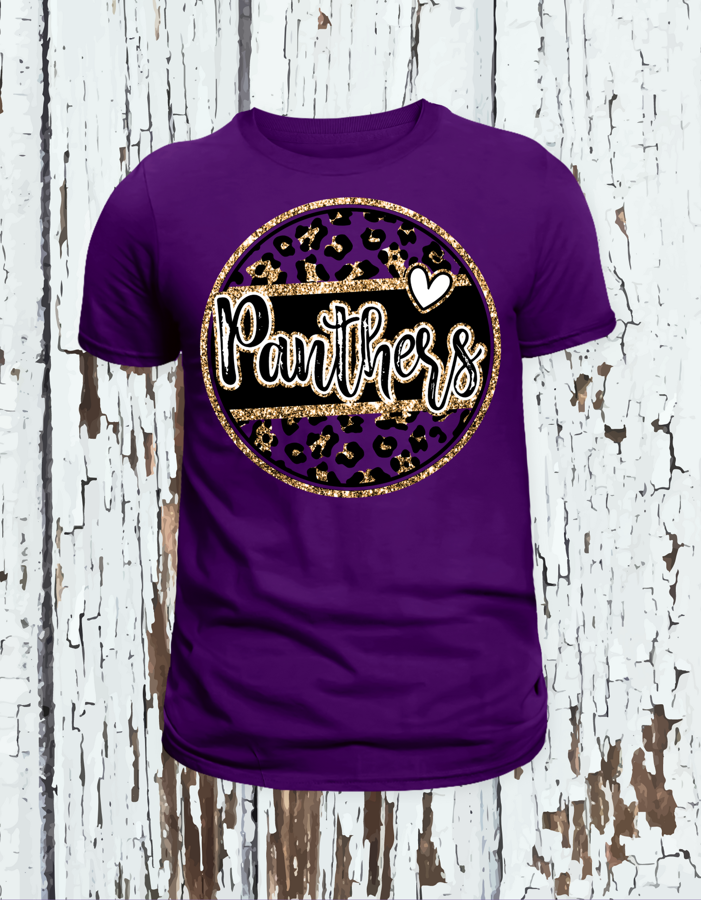 Glitz Panthers Youth T Shirt: Purple