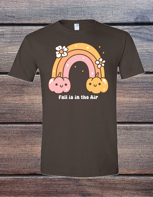 Rainbow and Pumpkins Fall Tee