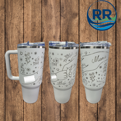 Custom 40oz Tumbler: Lemon Cream
