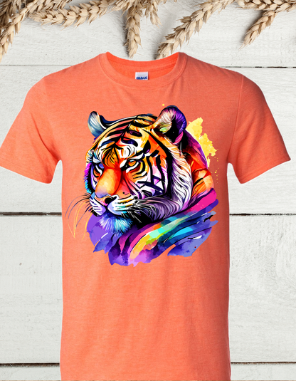 Color Wave Tiger Tee