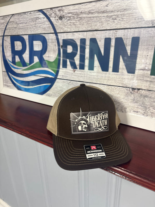 UV Patch Richardson 112 Trucker Cap: Lady Liberty Die Cut