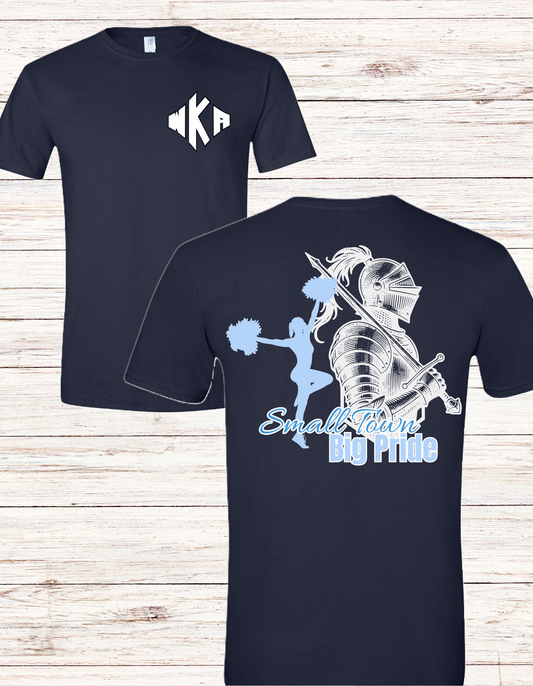 WKA Small Town Big Pride Knight Cheer Tee