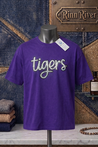 Sequin Silver Tiger Tee