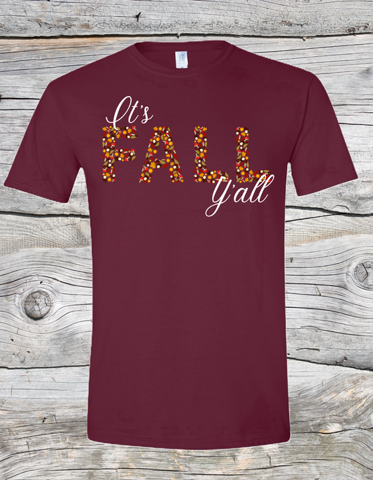 It's Fall Yall Leaves Tee