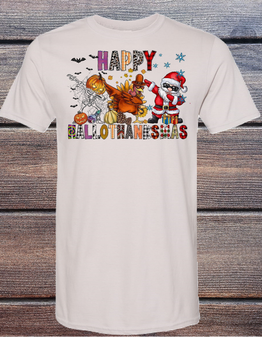 Happy Hallothanksmas Tee