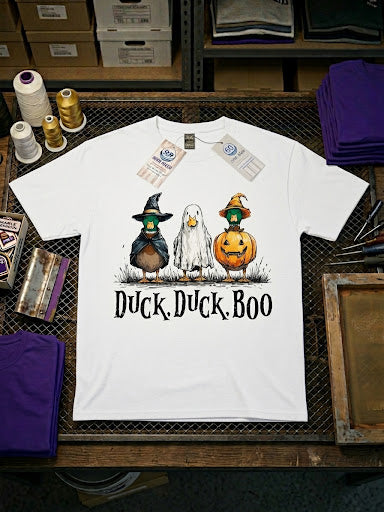 Duck Duck Boo T: White