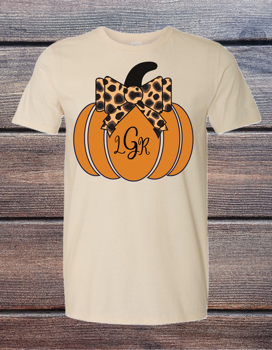 Monogram Pumpkin Tee