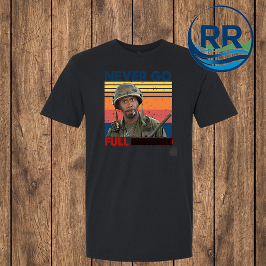 Tropical Thunder Never Go Full.. Short Sleeve SoftStyle, Black