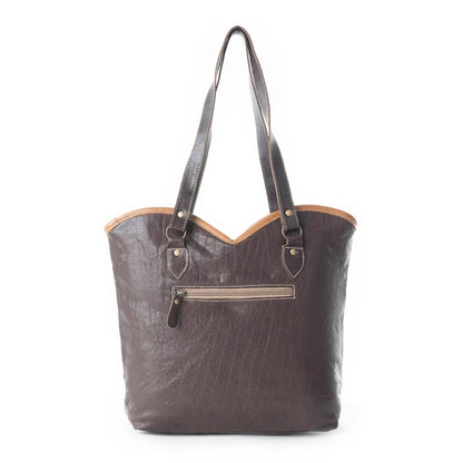 Astral Blue Leather & Hairon Bag