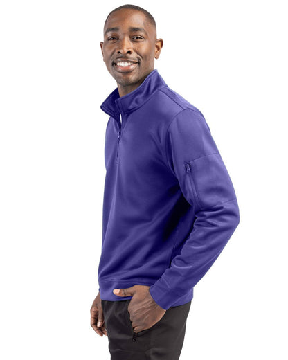 Clique Men's Lift Performance Quarter Zip: Purple