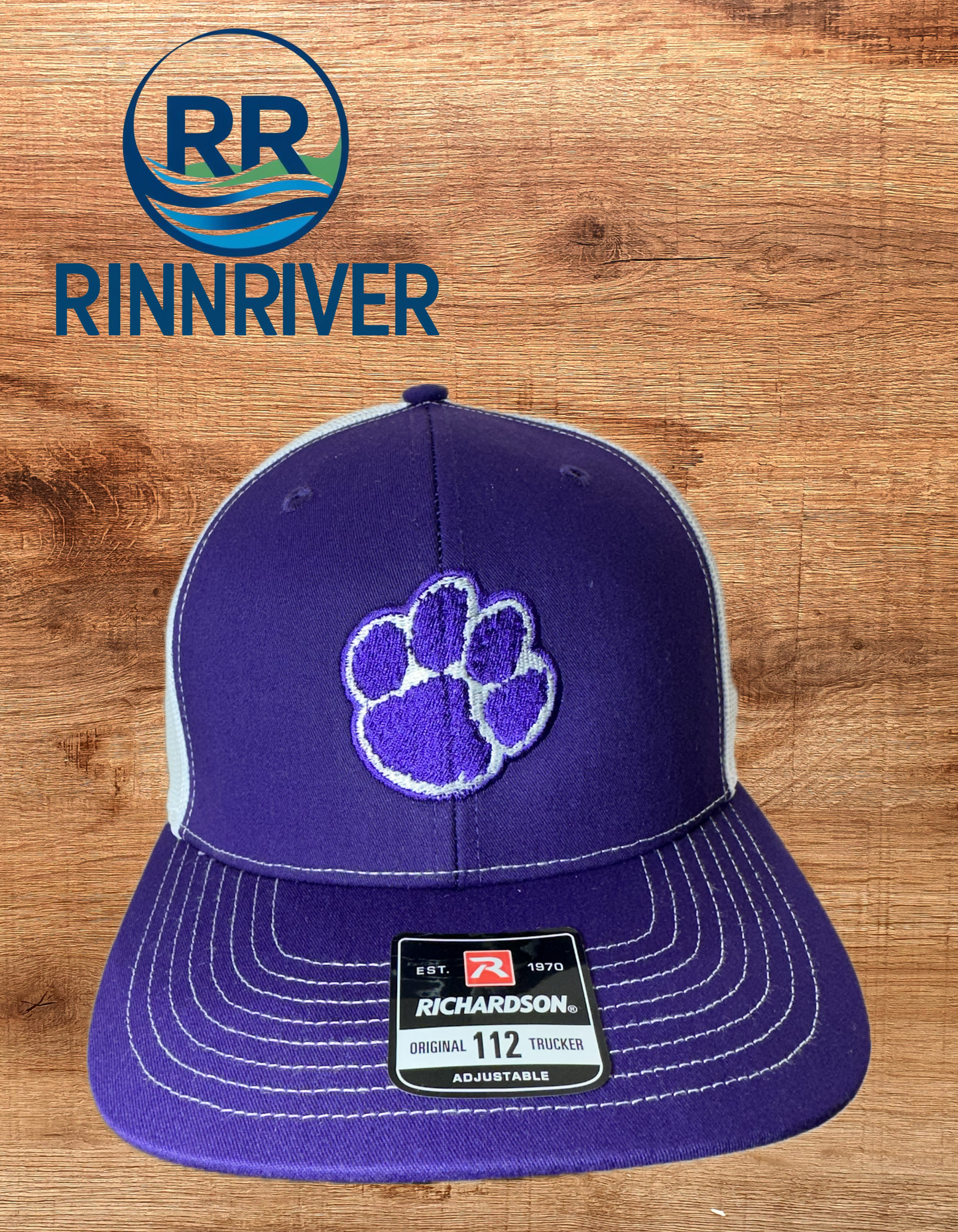 Richardson 112 Saluda  Tiger Paw: Purple/White