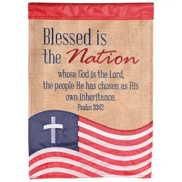 Blessed Nation Garden Flag