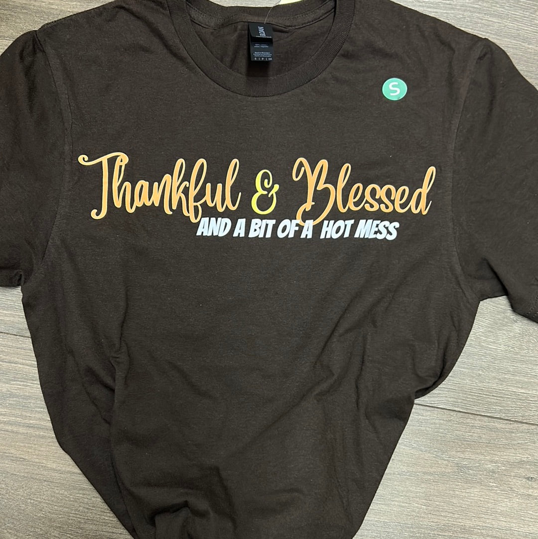 Thankful & Blessed Short Sleeve T-Shirt*