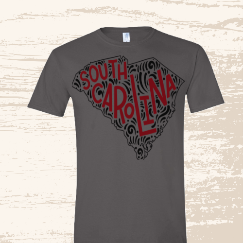 Charcoal Paisley SC T Shirt*