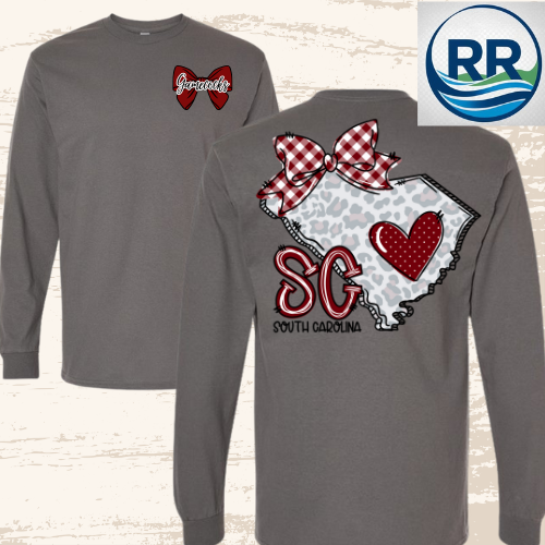 Whimsical SC Long Sleeve Tee: Charcoal