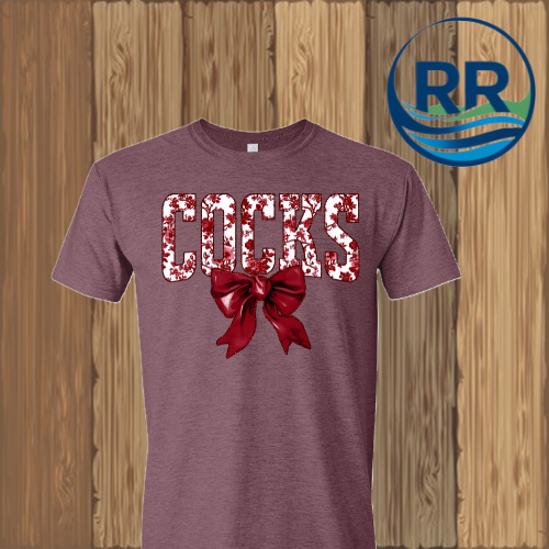 Cocks Maroon Floral T-Shirt