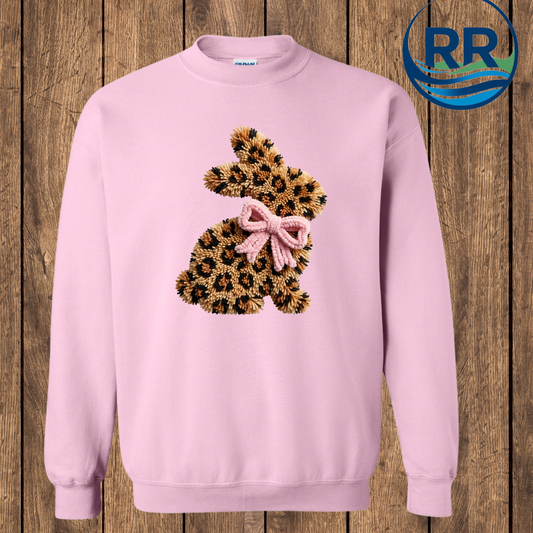 Leopard Easter Bunny: Crew, Pink