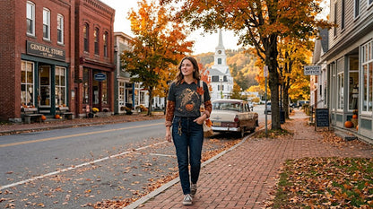 Retro Halloween , Black Tee