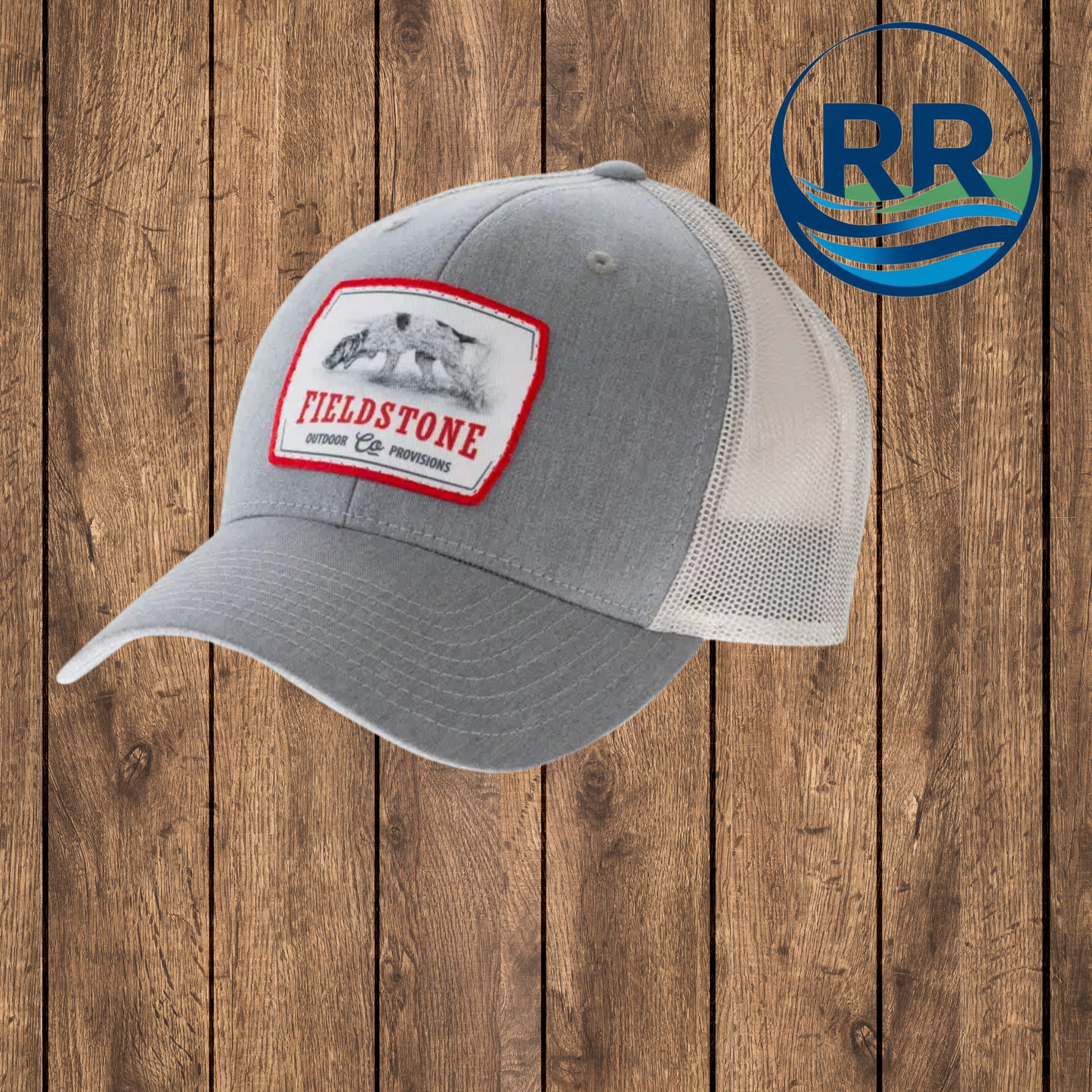 Youth Field Hunt Hat: Grey/White