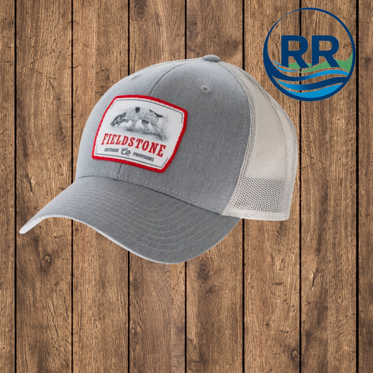 Youth Field Hunt Hat: Grey/White