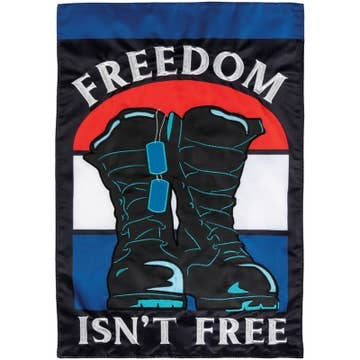 Freedom Double Applique Garden Flag