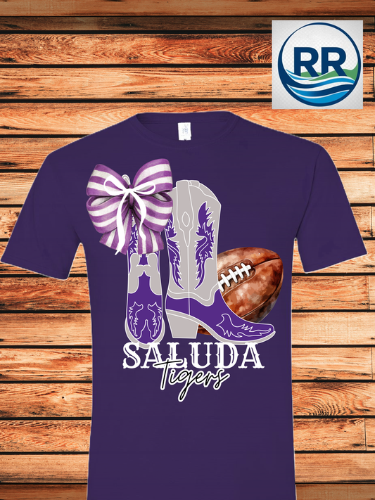 Saluda Boots T-Shirt: Purple