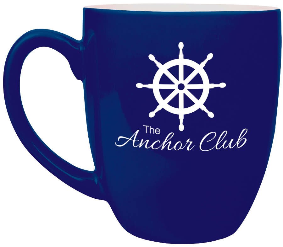 16 oz. Ceramic Bistro Mug, Blue